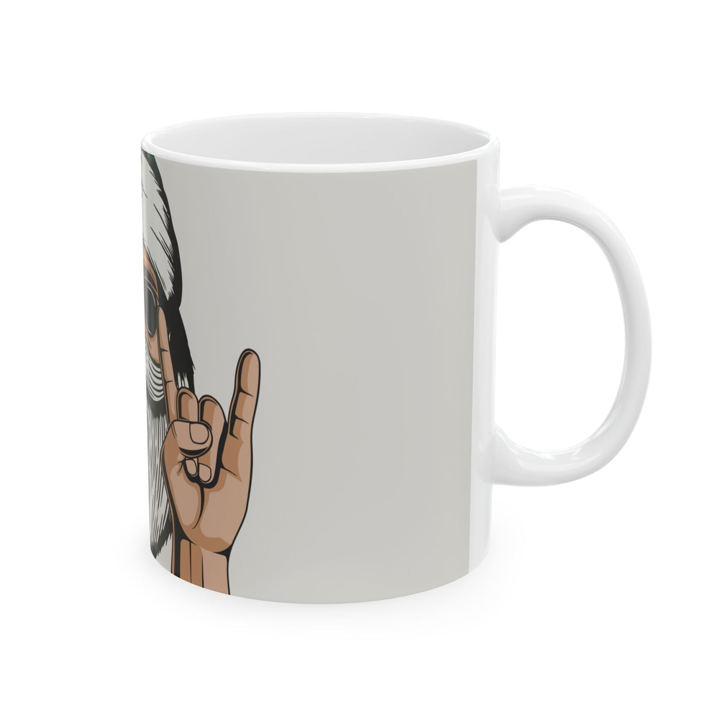 Peace Santa Ceramic Mug, (11oz, 15oz)