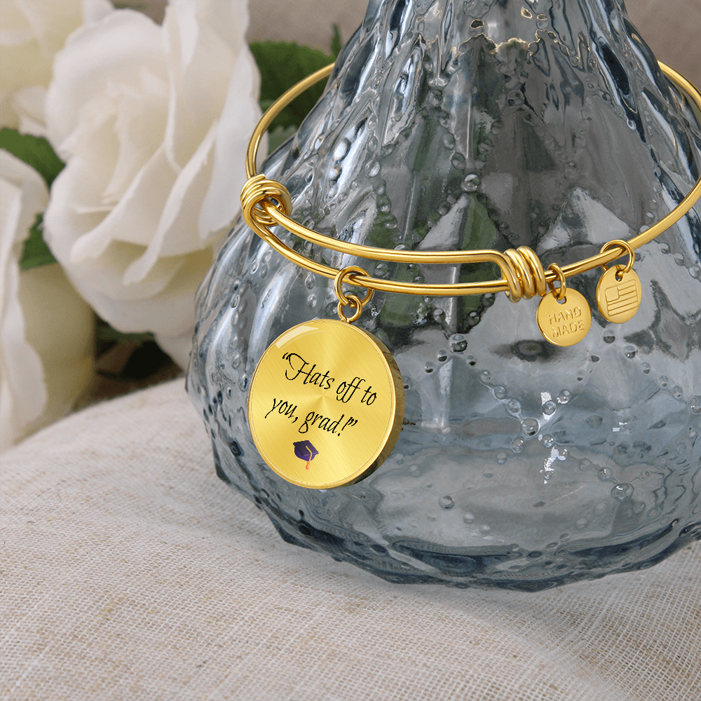 "Hats off to you, grad" Bracelet
