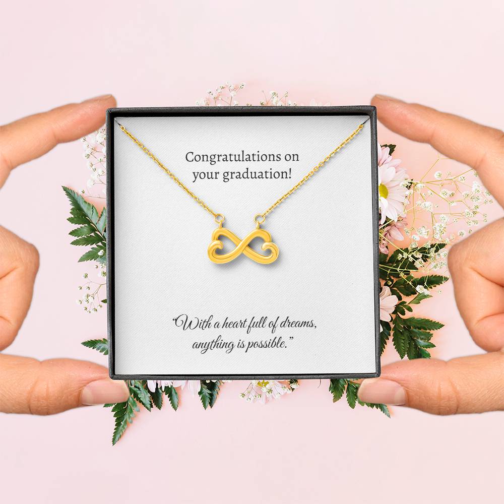 Graduation Heart Pendant Necklace