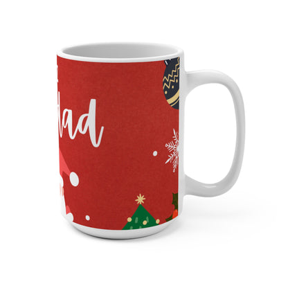 Red Feliz Navidad Mug 15oz