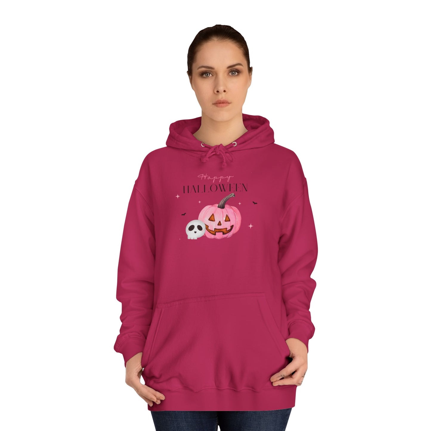 Happy Halloween Pink Pumkin Hoodie