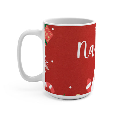 Red Feliz Navidad Mug 15oz