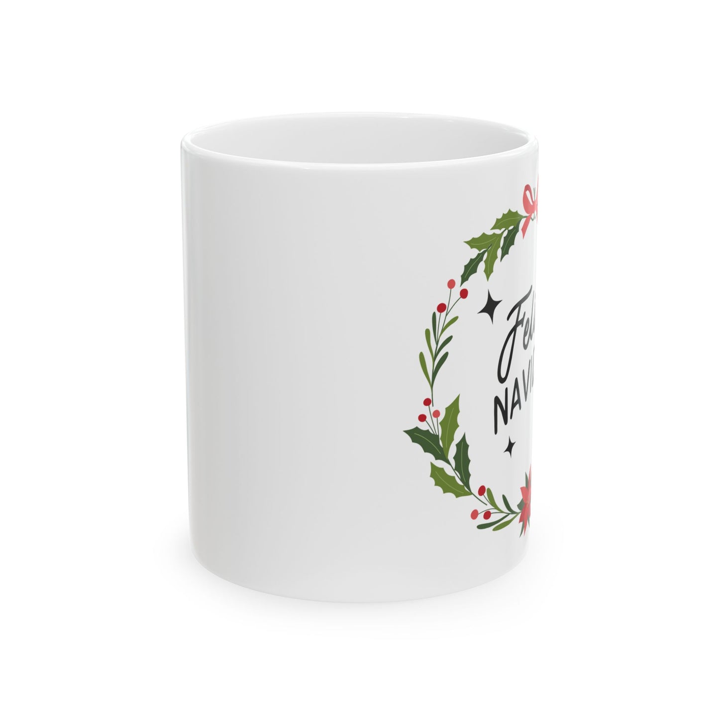 Feliz Navidad Ceramic Mug, (11oz, 15oz)