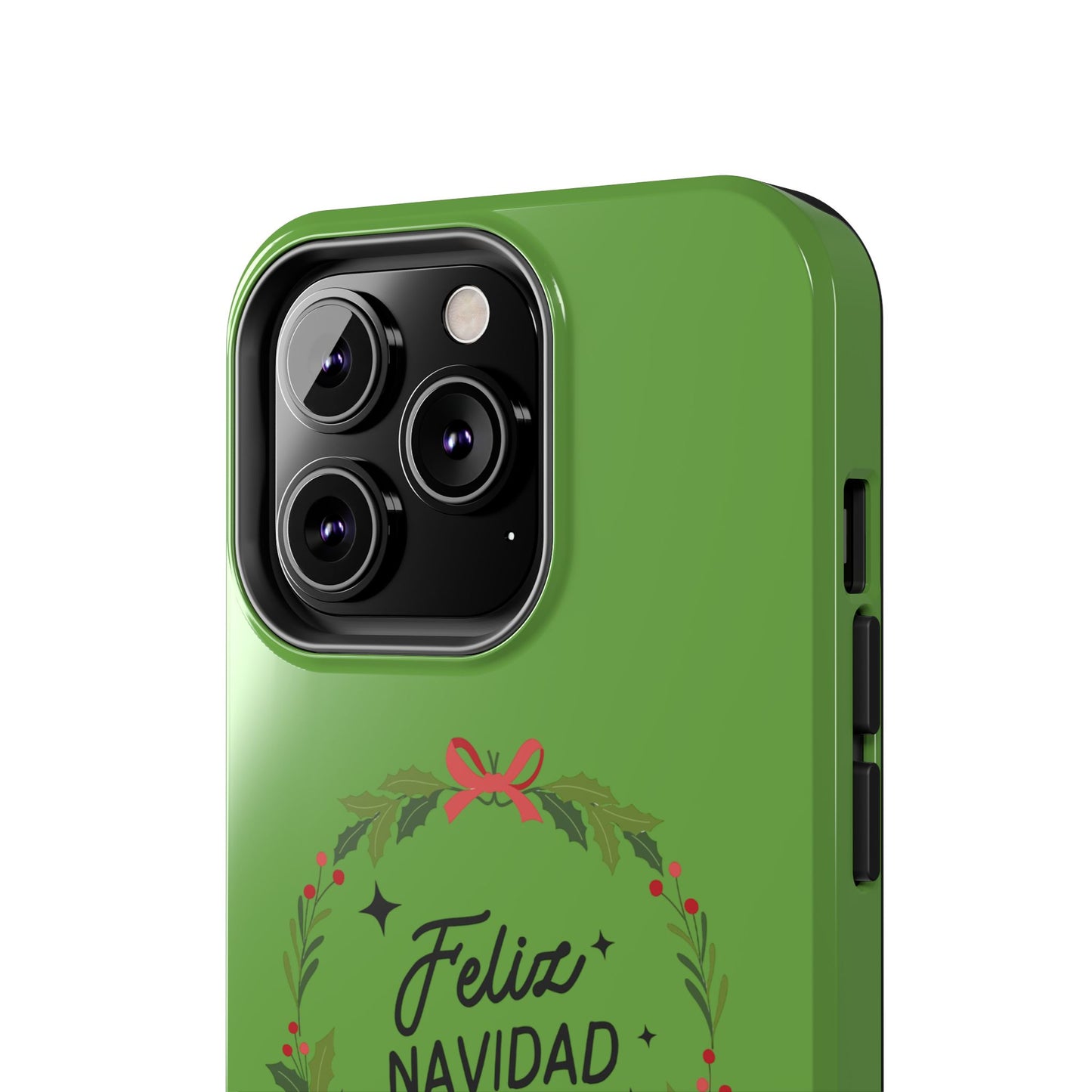 Green Feliz Navidad Tough Phone Cases