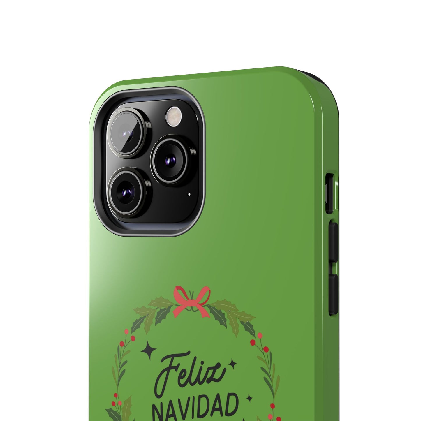 Green Feliz Navidad Tough Phone Cases