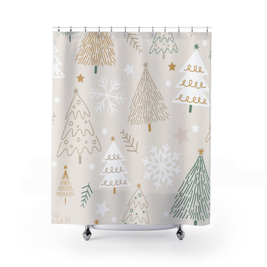 Christmas Tree Shower Curtains