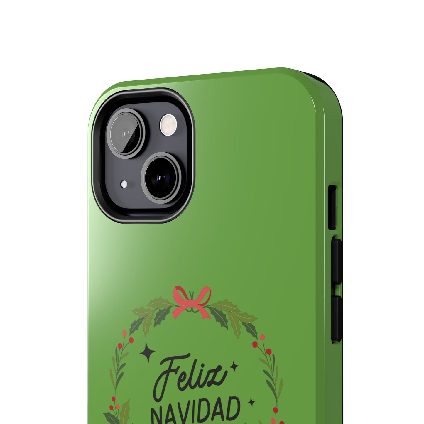 Green Feliz Navidad Tough Phone Cases