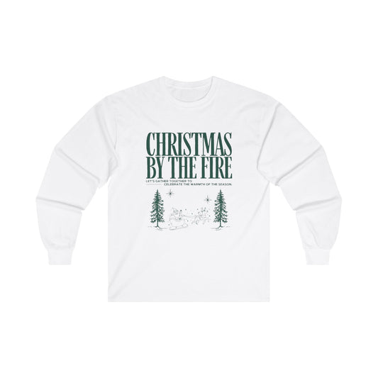 Christmas By the Fire long sleeve shirt