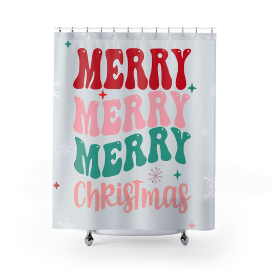 Merry Merry Christmas Shower Curtain