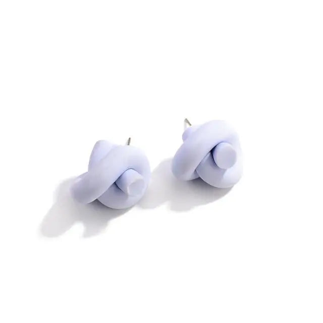 Twist Polymeric Clay Stud Earrings