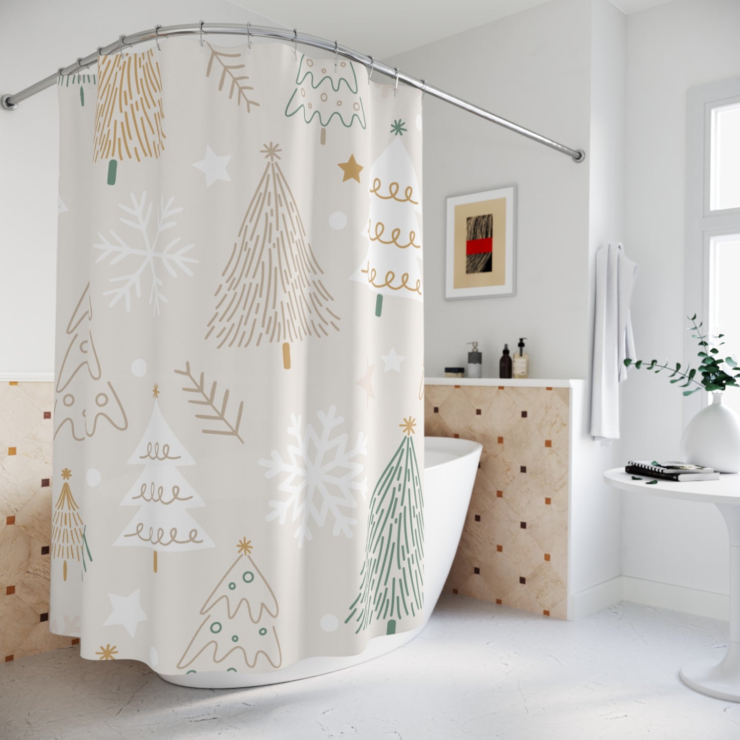 Christmas Tree Shower Curtains