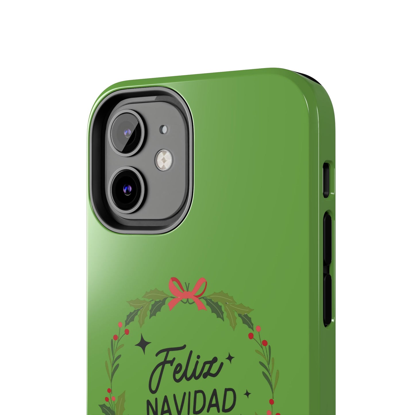 Green Feliz Navidad Tough Phone Cases