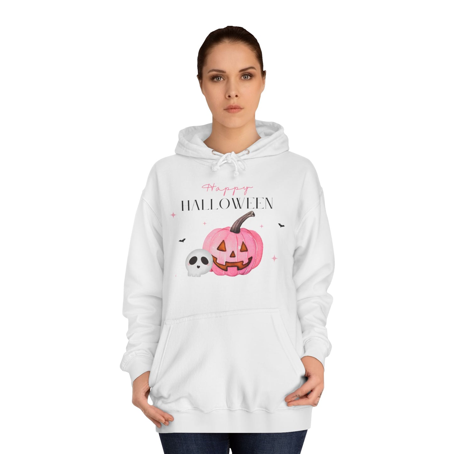 Happy Halloween Pink Pumkin Hoodie