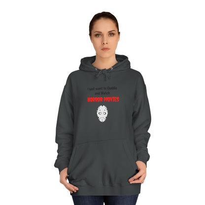 Cuddle and Watch Horror Movies Hoodie