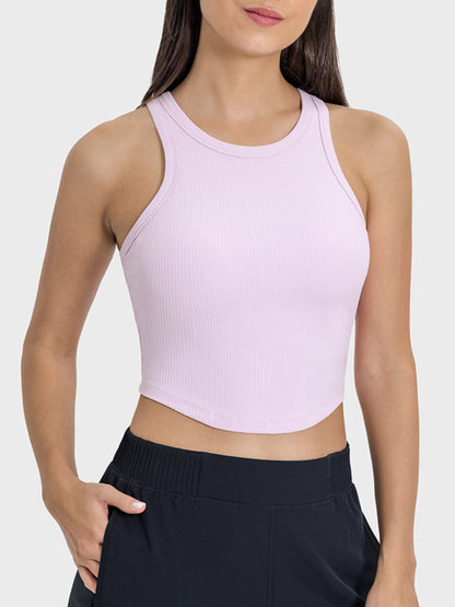 Round Neck Racerback Active Tank