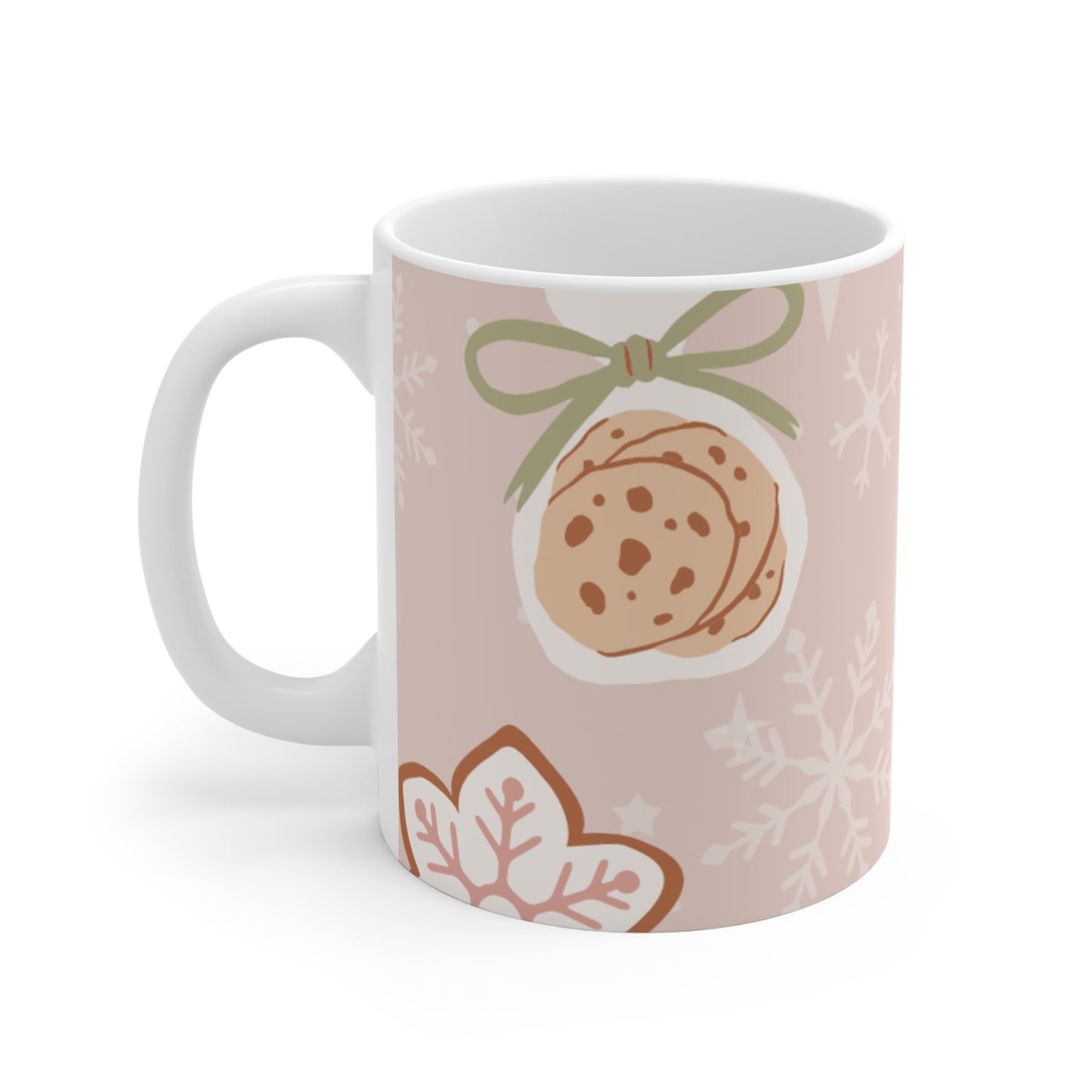 Pink Christmas Cookies Mug 11oz