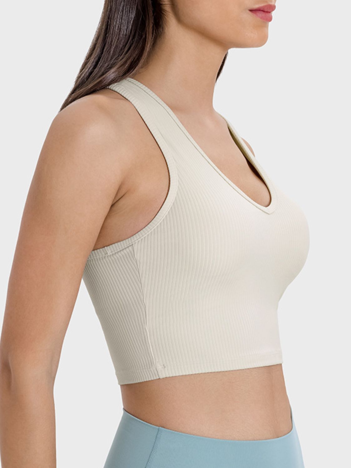 Scoop Neck Wide Strap Active Tank