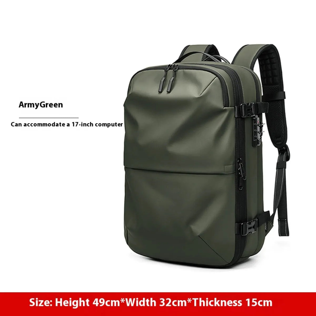 Large Capacity Expandable Travel Backpack