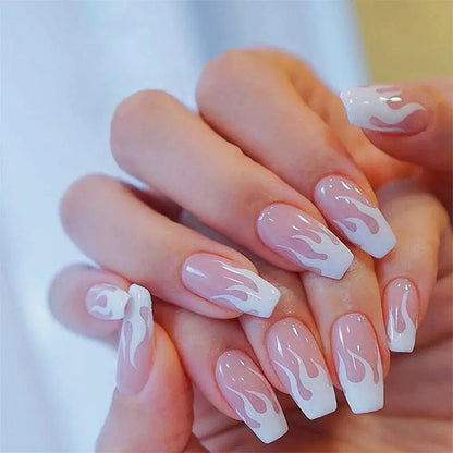 Short Ballet Wearable Fake Nails