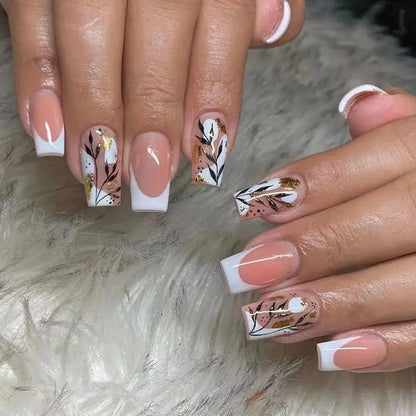 Short Ballet Wearable Fake Nails