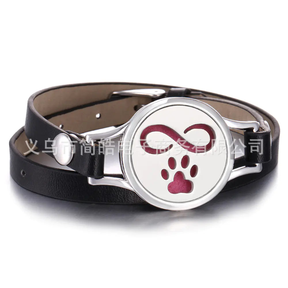 Essential Oil Diffuser Bracelet with Tree of Life Design