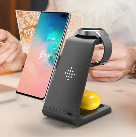 TriplePower Pro: Universal Wireless Charging Stand for Apple Devices