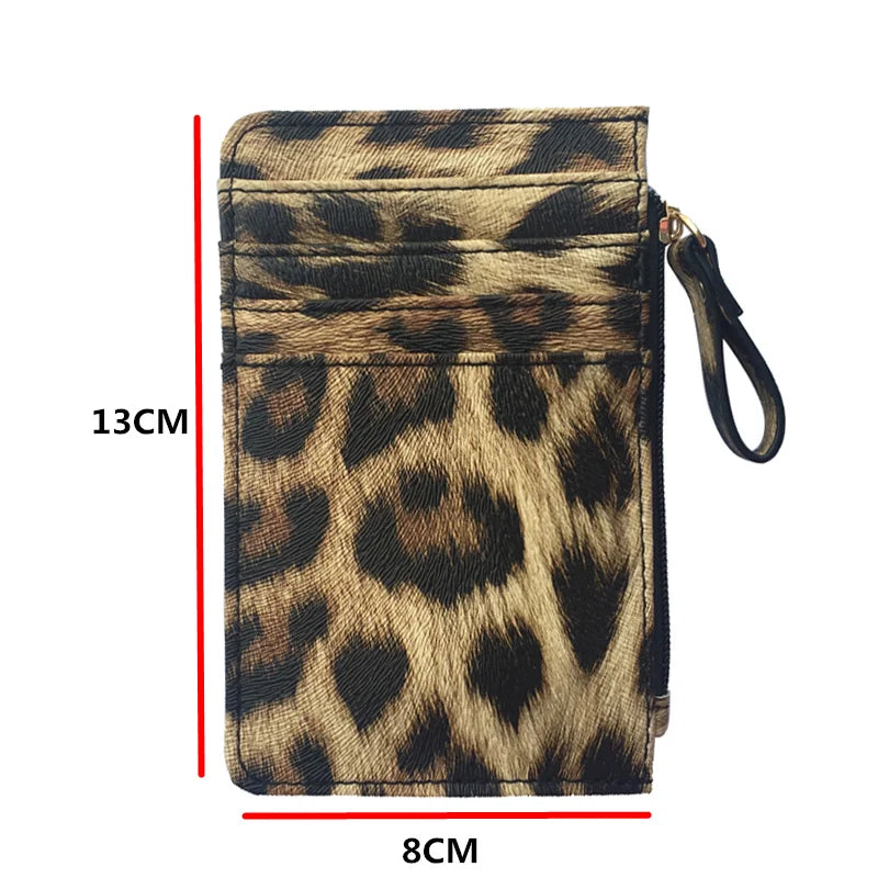 Leopard Slim Card Wallet