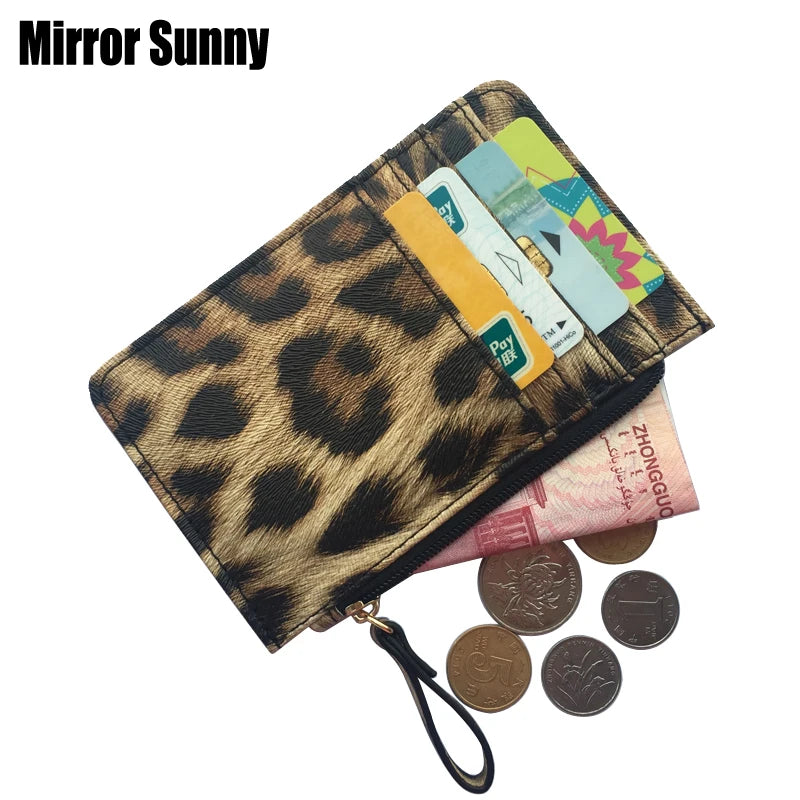 Leopard Slim Card Wallet