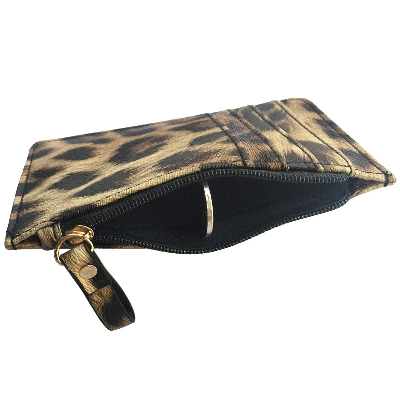 Leopard Slim Card Wallet