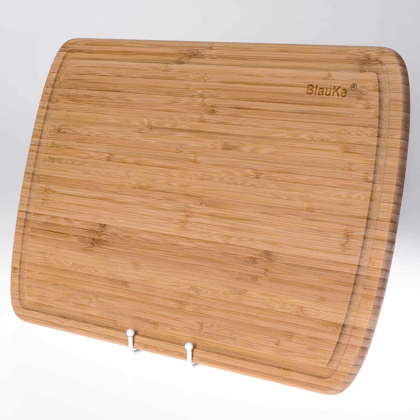 Extra Large Wood Cutting Board 18x12 inch - Butcher Block with Juice Groove, Serving Tray - Wooden Chopping Board for Kitchen