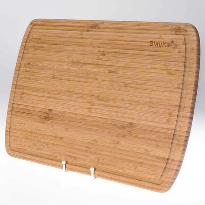 Extra Large Wood Cutting Board 18x12 inch - Butcher Block with Juice Groove, Serving Tray - Wooden Chopping Board for Kitchen