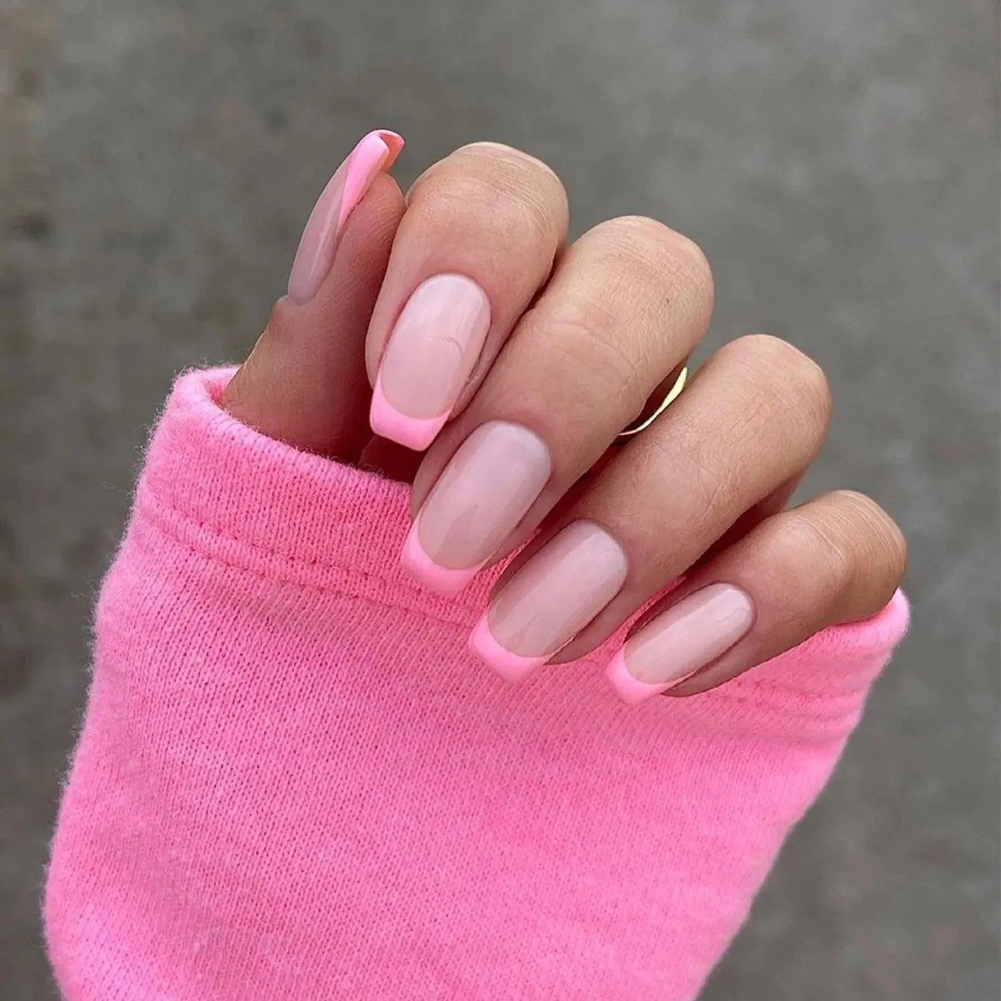 Short Ballet Wearable Fake Nails