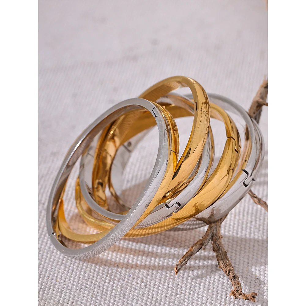 Stainless Steel Round Bangle