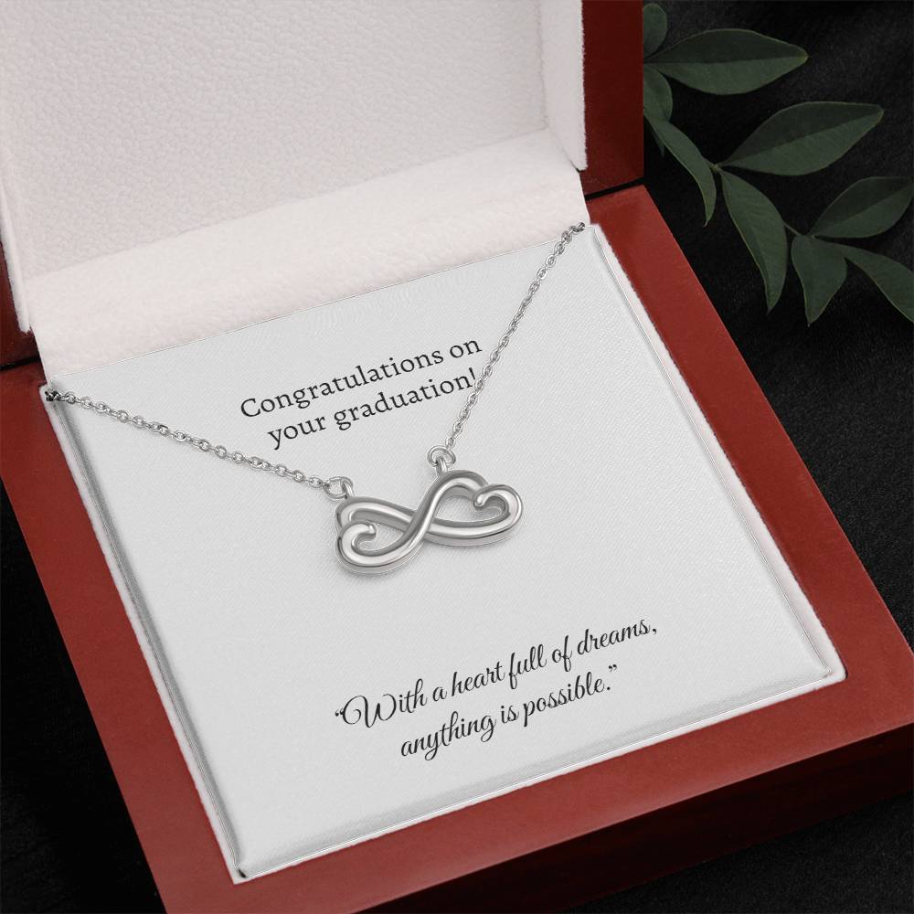 Graduation Heart Pendant Necklace