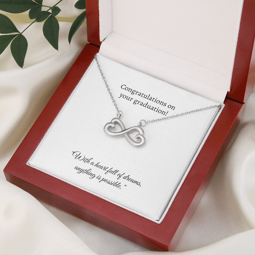 Graduation Heart Pendant Necklace