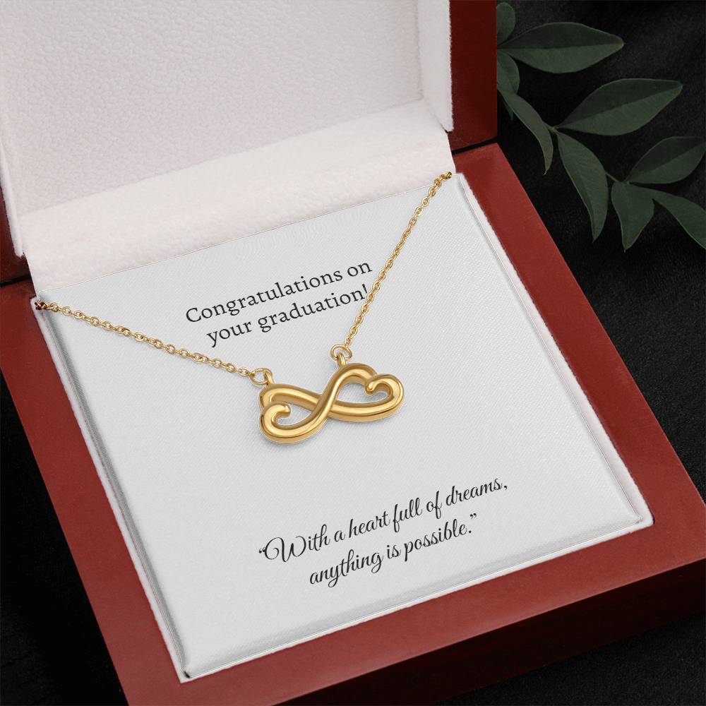 Graduation Heart Pendant Necklace