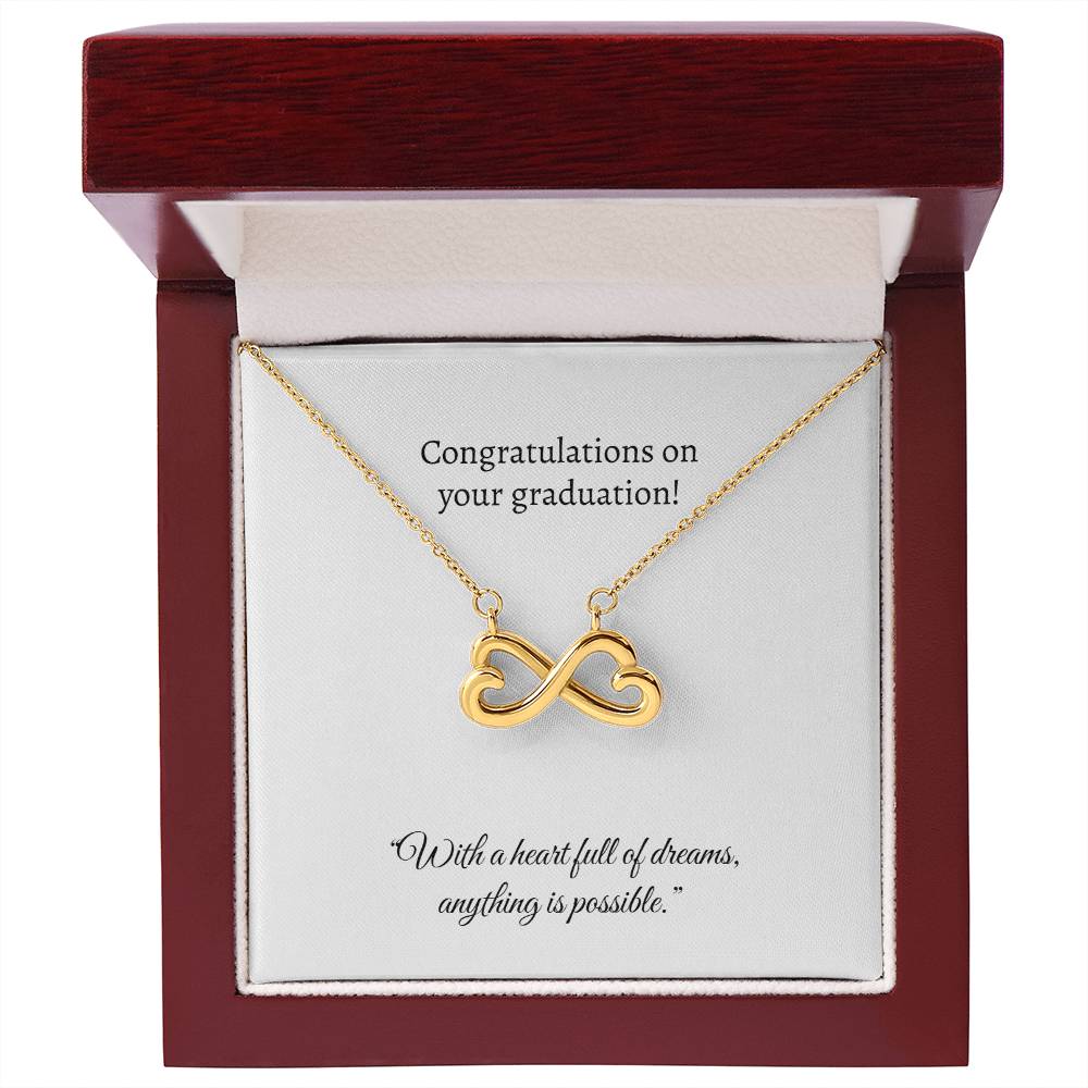 Graduation Heart Pendant Necklace