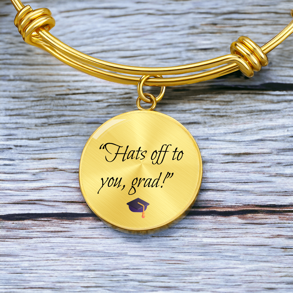 "Hats off to you, grad" Bracelet