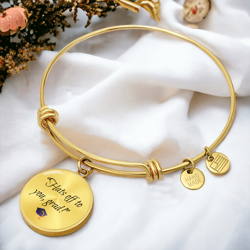 "Hats off to you, grad" Bracelet