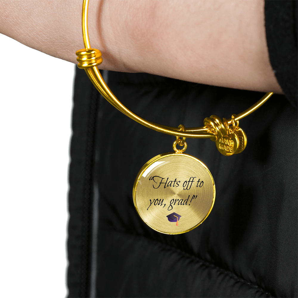 "Hats off to you, grad" Bracelet