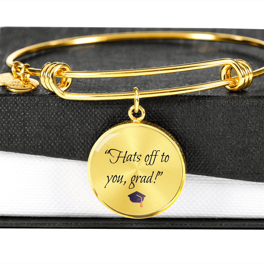 "Hats off to you, grad" Bracelet
