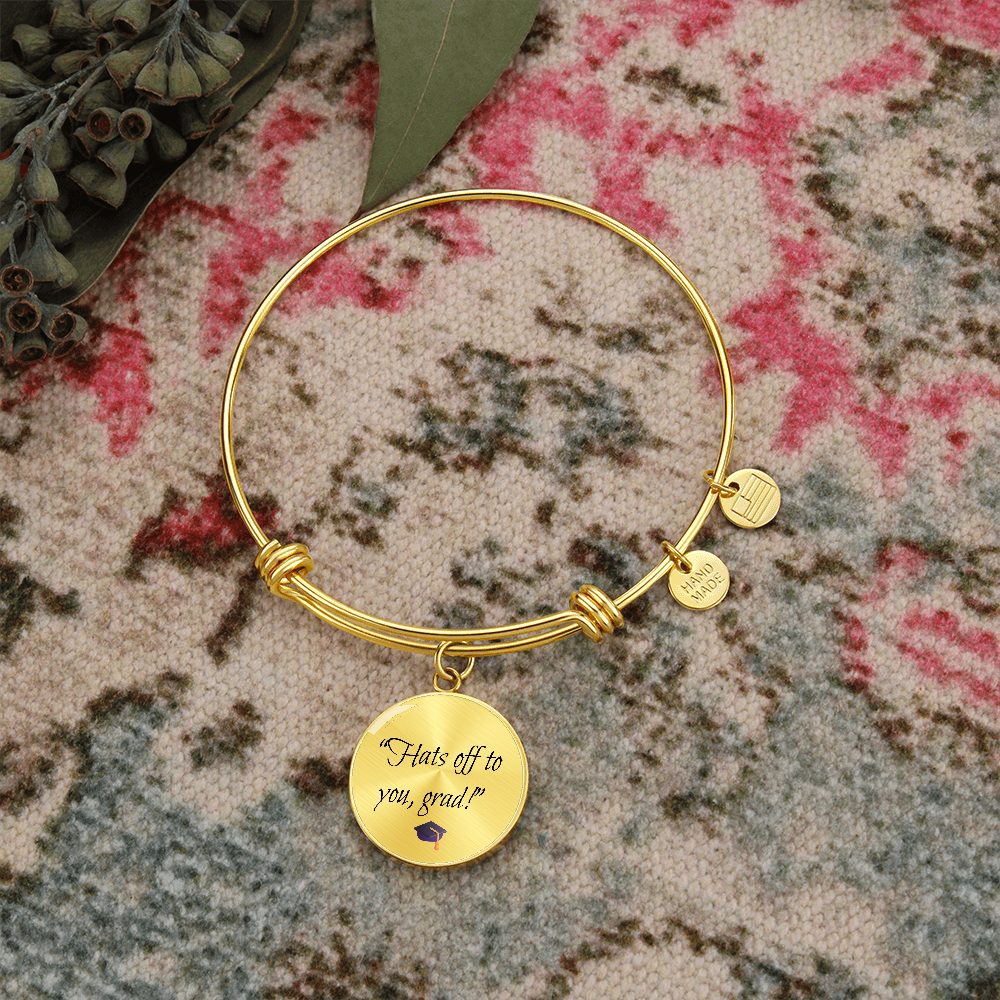 "Hats off to you, grad" Bracelet