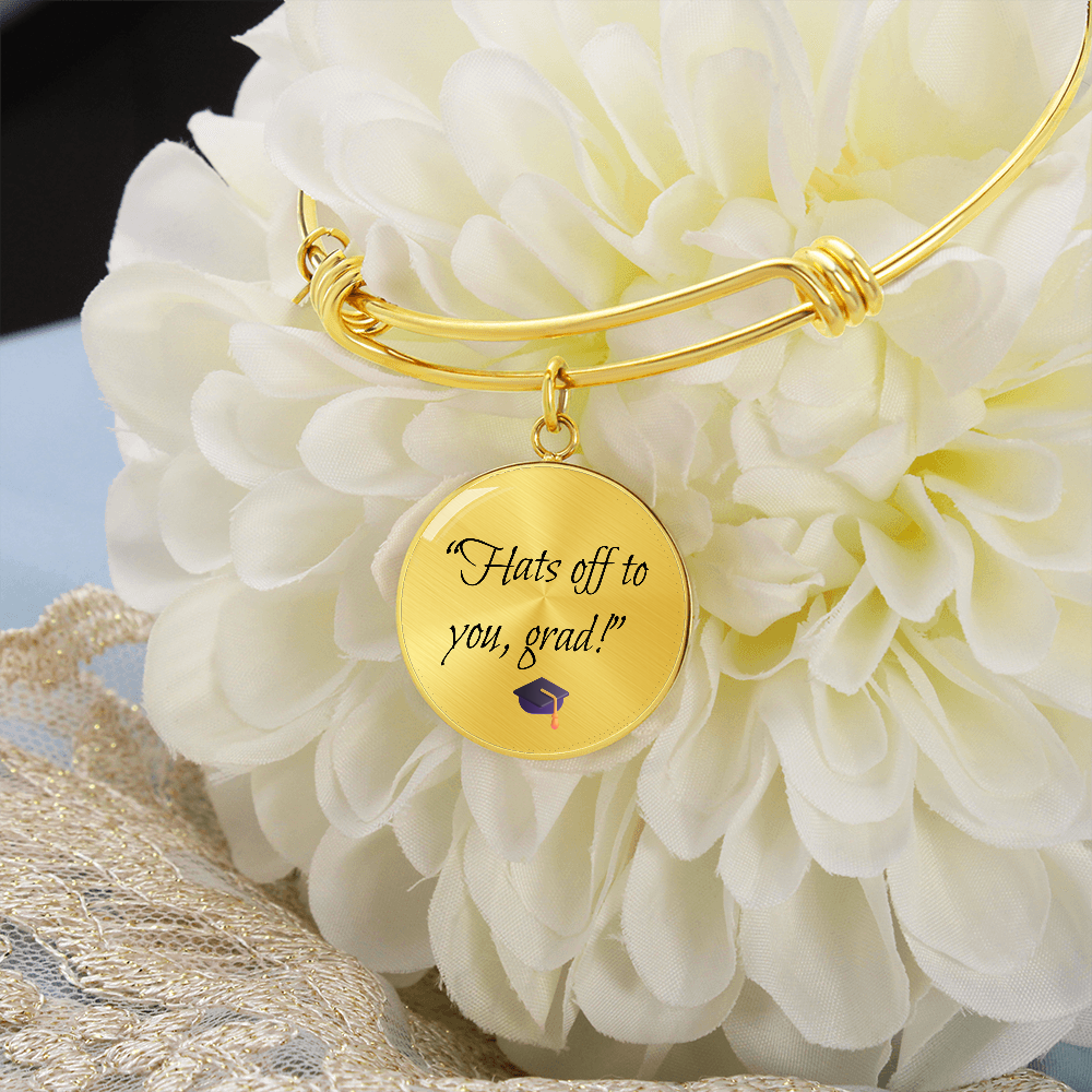 "Hats off to you, grad" Bracelet