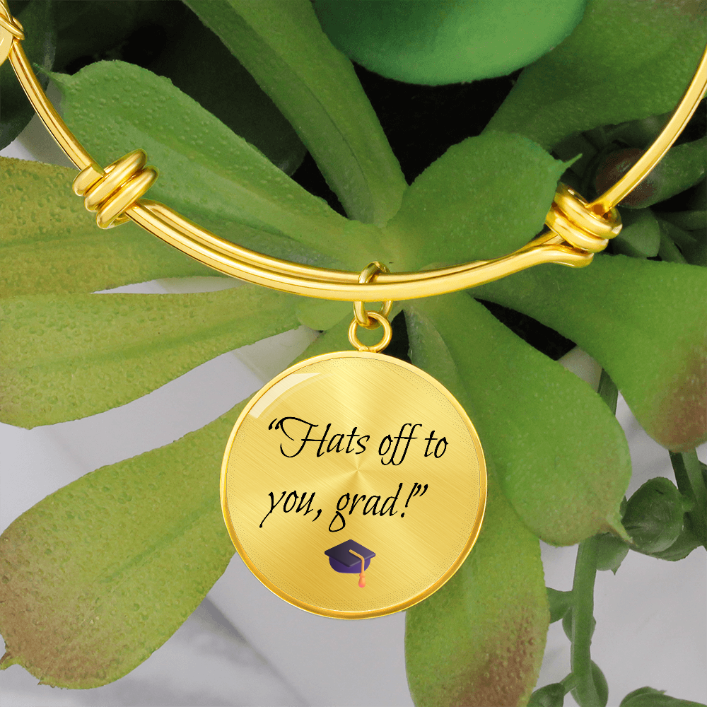 "Hats off to you, grad" Bracelet