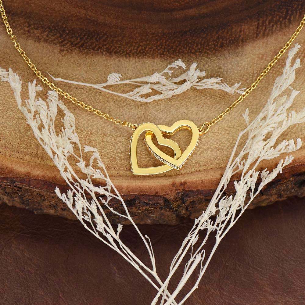 Wife Interlocking Heart Love Necklace