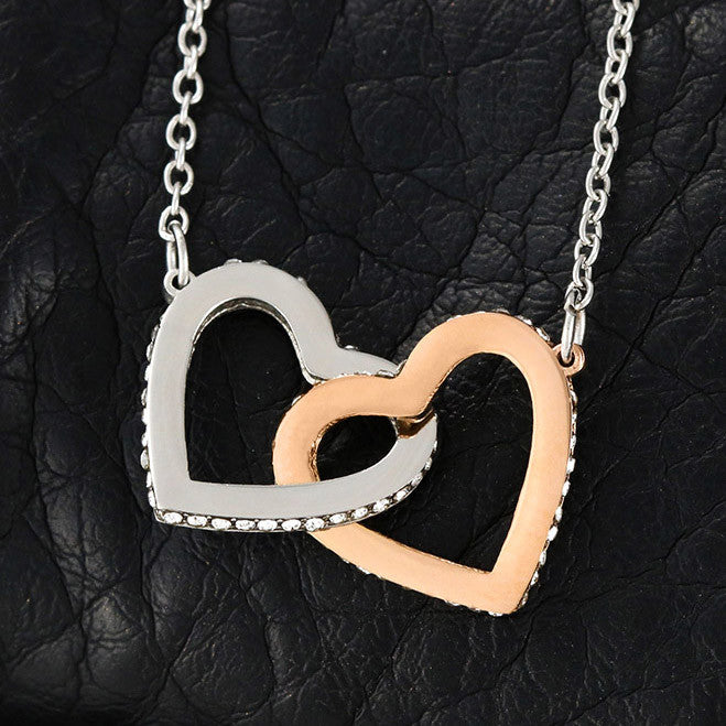 Wife Interlocking Heart Love Necklace
