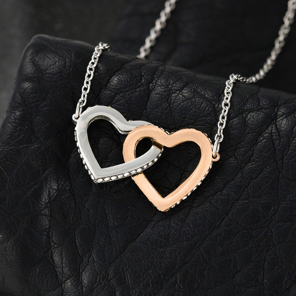 Wife Interlocking Heart Love Necklace