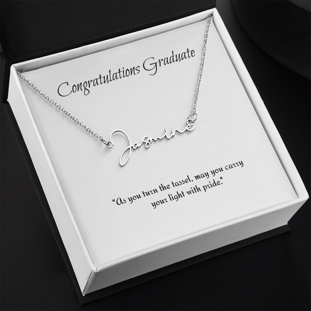 Graduation Personalize Name Necklace