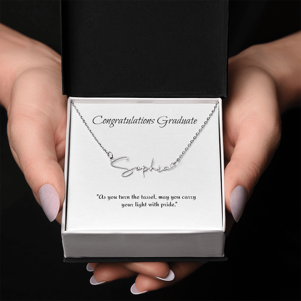 Graduation Personalize Name Necklace