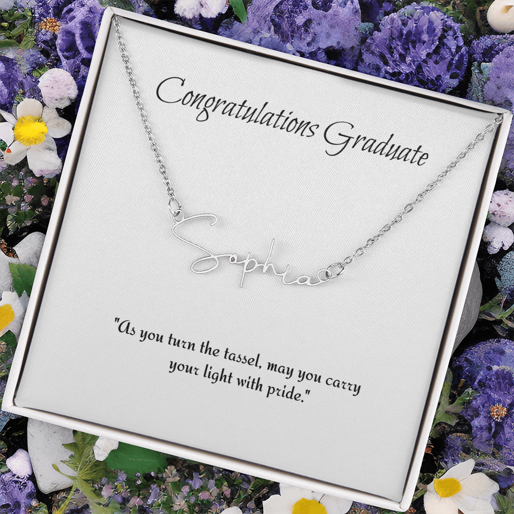 Graduation Personalize Name Necklace